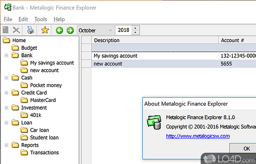 Metalogic Finance Explorer, how to import CSV Metalogic Finance Explorer, category budgeting method with safe restore points